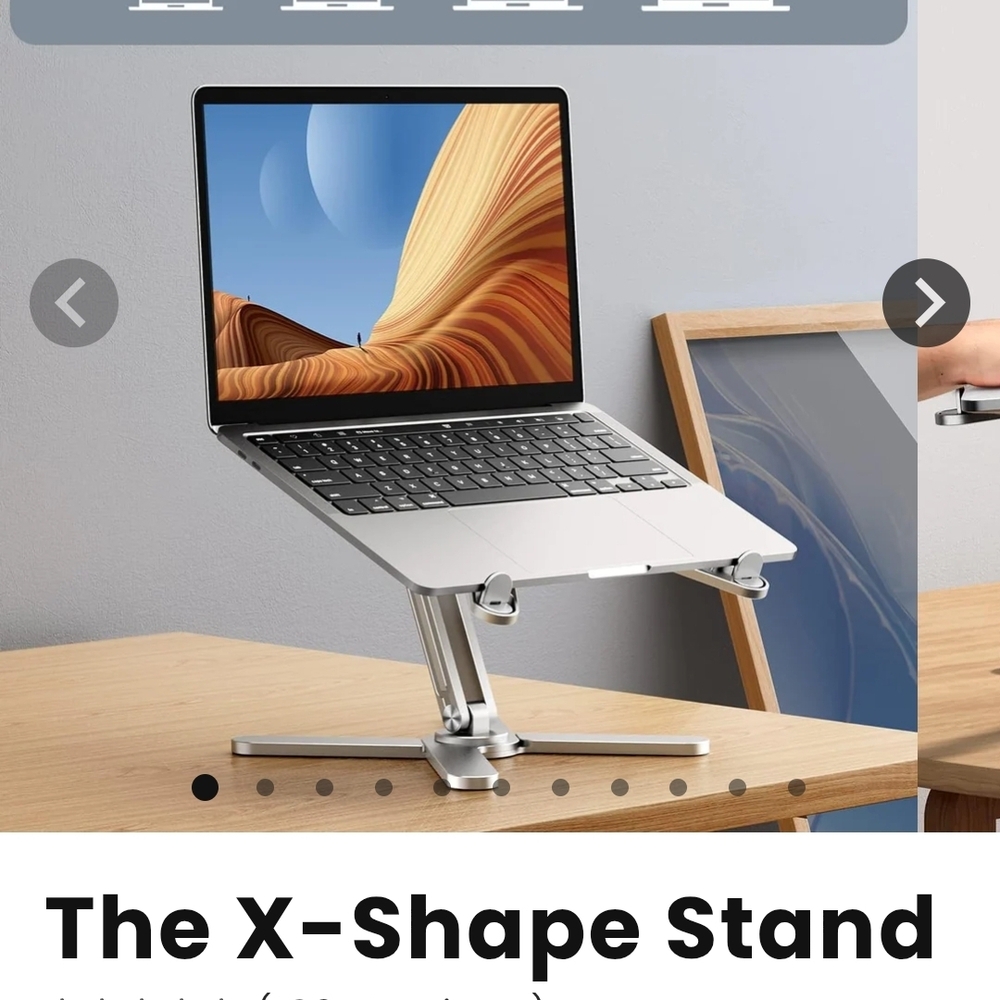 Silver Laptop Stand